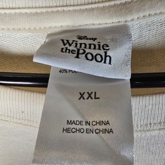 Winnie The Pooh Sweater Womens XXL Disney Sweatshirt Flowers Pullover Plus Size - Picture 5 of 6